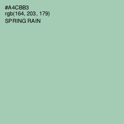 #A4CBB3 - Spring Rain Color Image